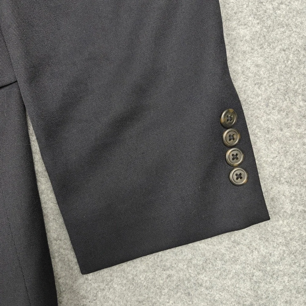 J Crew Suit Jacket Mens 40R‎ Gray Wool Three Button Classic Fit Made In Canada
